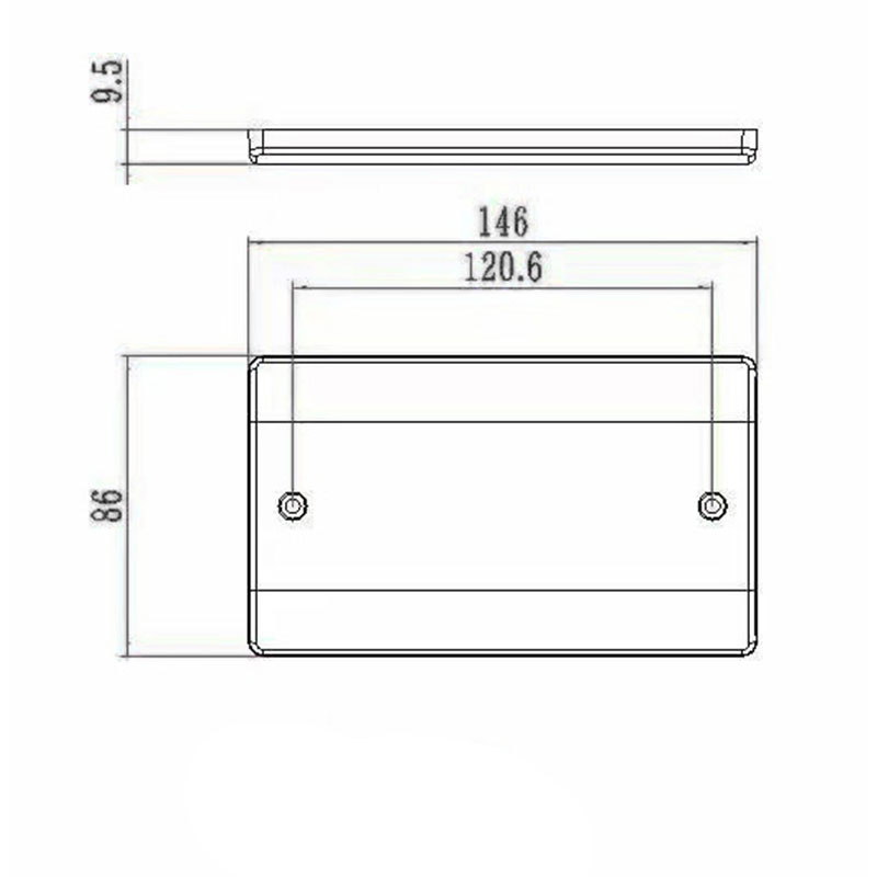 Bakelitt 2 x 13A Switched Sokkel med Neon HK6213VN