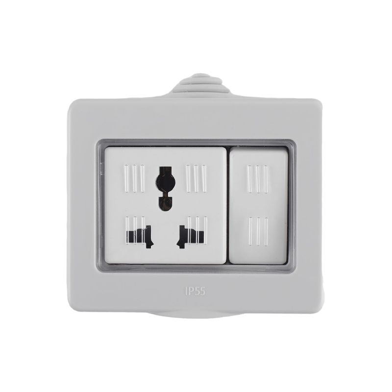 HK6116-WP 16A 1 Gang Multi-funksjon Vanntett Switched Socket